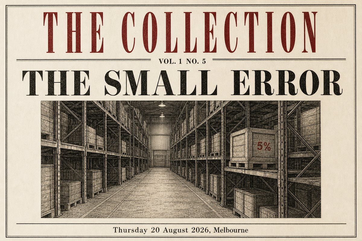 The Small Error, Thursday 20 August 2026