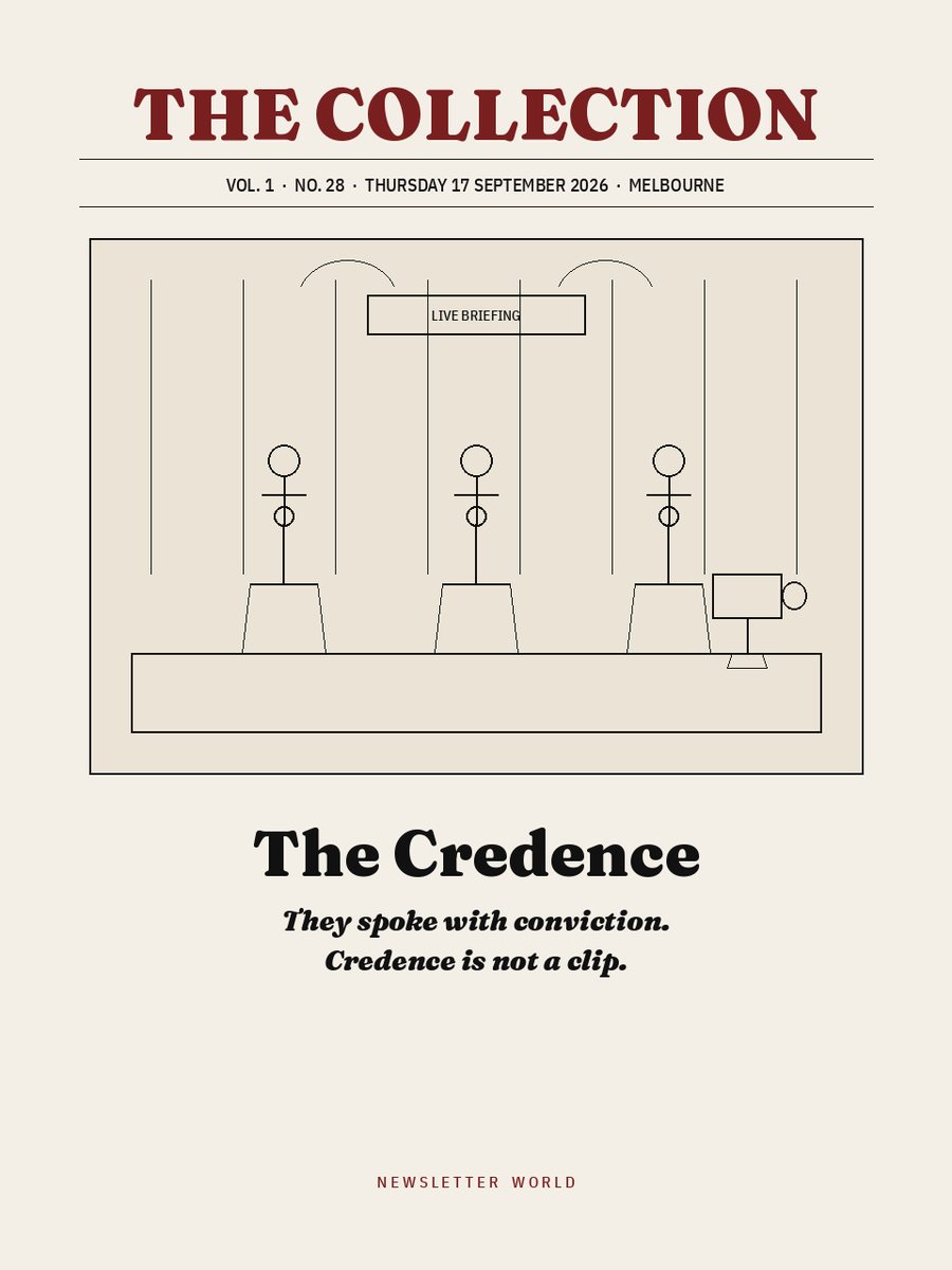 The Credence, Thursday 17 September 2026