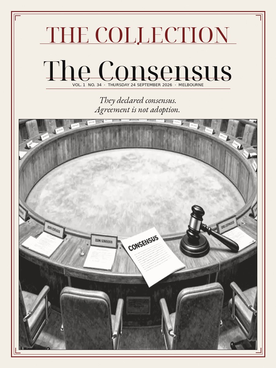 The Consensus, Thursday 24 September 2026