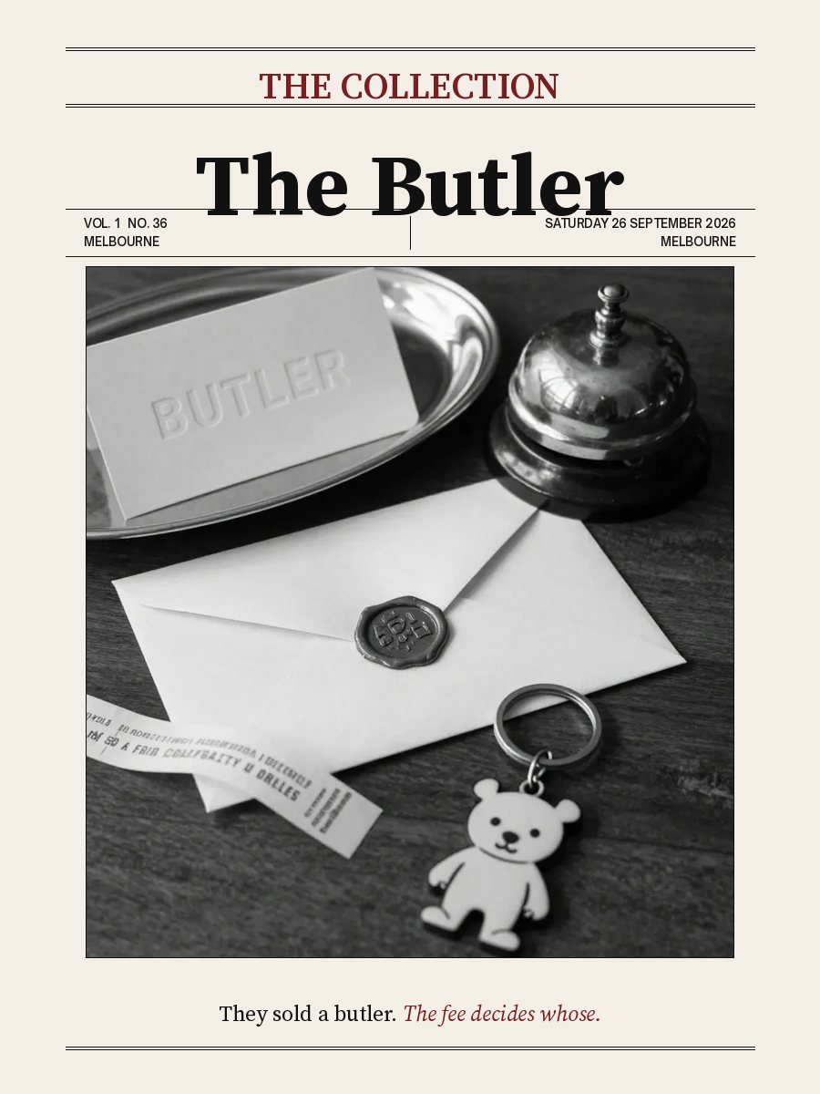 The Butler, Saturday 26 September 2026