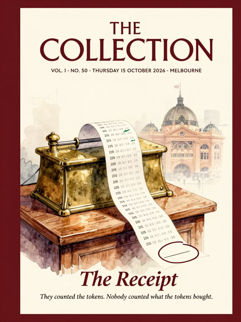 The Receipt, Thursday 15 October 2026